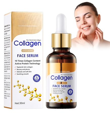 Rostblant 30ml Suero de Colágeno,Suero Facial de Colágeno,Hidratante,Antiarrugas,Calmante,Suavizante,Repone el Colágeno de la Piel,Nutrición de la Piel,Cuidado de la Piel