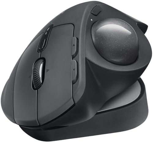 Logitech MX Ergo S Plus Advanced Wireless Trackball Mouse, Graphite