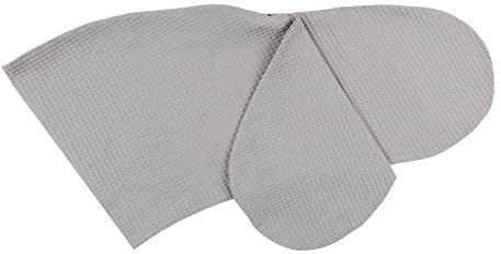 KraftKids Stillkissenbezug Waffel Piqué grau, Stillkissenüberzug Länge Außenkante 190 cm, Stillkissenhülle mit Liebe handgefertigt in der EU