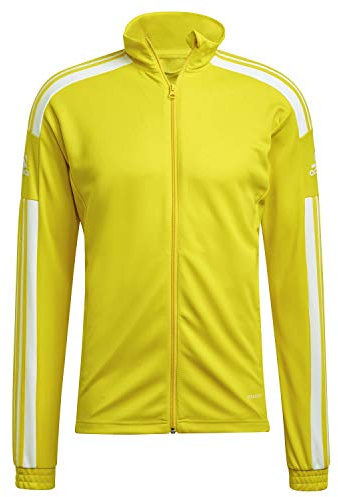 adidas Homme Squadra 21 Training Jacket, Team Yellow / White, L