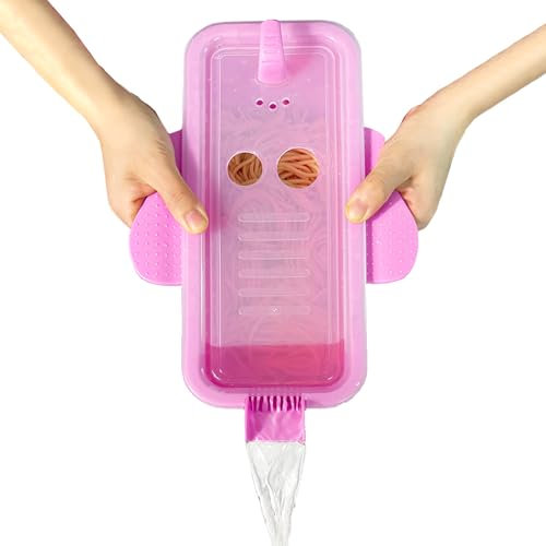 HMZXSY Récipient à pâtes pour micro-ondes avec passoire, pour cuire rapidement jusqu'à 4 portions de pâtes, cuiseur multifonction en forme d'éléphant pour dortoirs, cuisines ou bureaux (violet)