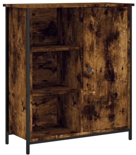 vidaXL Sideboard, Kommode mit viel Stauraum, Highboard Wohnzimmerschrank mit verstellbaren Beinen, Schrank Anrichte Beistellschrank, Räuchereiche Holzwerkstoff