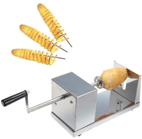 YNAADYH Affettatrice a spirale per patate in acciaio inox a spirale