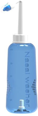 IMIKEYA Botella de Plástico y Uso Invertido para Enjuague Nasal de 500 Ml Control de Flujo de Agua para Limpieza Nasal en Adultos y Niños