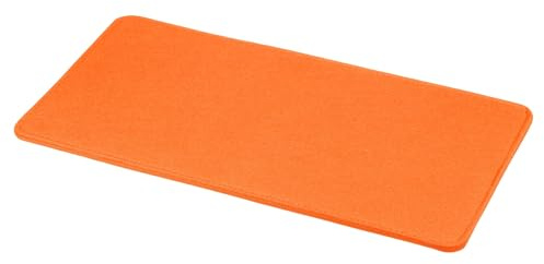 QUARKZMAN Formador De Base De Fieltro 14 X 7 Pulgadas Rectángulo Almohadilla para Fondo De Bolso Tablero De Forro Insertar Esquina Arqueada para Bolso Bandolera Mochila Rojo Naranja