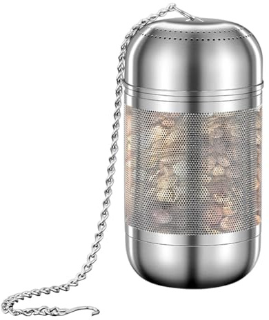 Colador de té para hojas sueltas, acero inoxidable, filtro de especias, estructura de malla fina, diseño de metal resistente al calor, accesorio de elaboración versátil, extracción de especias de