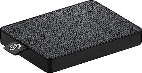 Seagate One Touch SSD, tragbare externe SSD 500GB, 2.5 Zoll, USB 3.0, PC & Mac, schwarz, inkl. 3 Jahre Rescue Service, Modellnr.: STJE500400