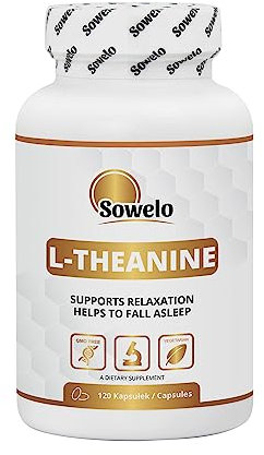 Sowelo L-Theanin I 200 mg I Theanine Vegan Freundliche I Nahrungsergänzungsmittel I Aminosäure I 120 Kapseln