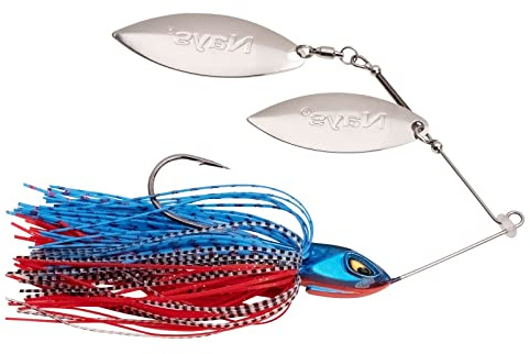 Nays MZ RNNR Size L 21g Spinnerbait Hardbait Blechköder Spinner Maze Runner zum Raubfischangeln auf Hecht Zander Barsch (D-06)