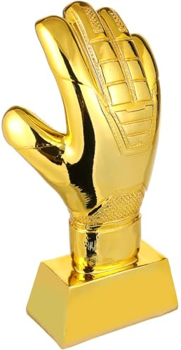 Didiseaon Guantes De Oro Futbol Trofeo: Trofeo Guantes De Oro En Forma De Premio De Portero con Base Fútbol De Partidos De Rugby para Competiciones Deportivas Torneos