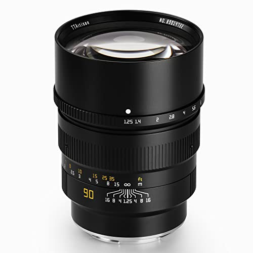 TTArtisan 90mm F/1.25 Metal Bodied Lens Compatible with Nikon Z Mount - Black