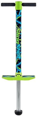 Vurtego Slingshot Pogo Stick – Patented Air-Powered Adjustable Spring for Controlled Jumps Over 5ft, Pogo Stick for Kids Age 5 and up, and Adults, Outdoor Toys, 40 to 180lbs, Durable, Lightweight