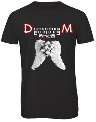 Bughyprint Tshirt Maglia Maglietta Uomo Depeche Mode World Tour 2024 Italy Italia Maglietta CELEBRATIVA Mono, XL