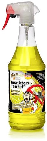 TUGA Chemie Insekten-Teufel – Kraftvoller Insektenentferner für Auto, Motorrad & Wohnmobil – Entfernt Insektenreste lackschonend & schnell wirkend – 1 L Sprühflasche - Made in Germany