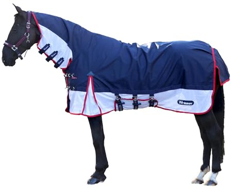 R462 John Whitaker Rastrick V2 Airflow - Coperta per cavalli con collo fisso, misure da 133 a 2,1 m, perfetto per condizioni meteorologiche imprevedibili