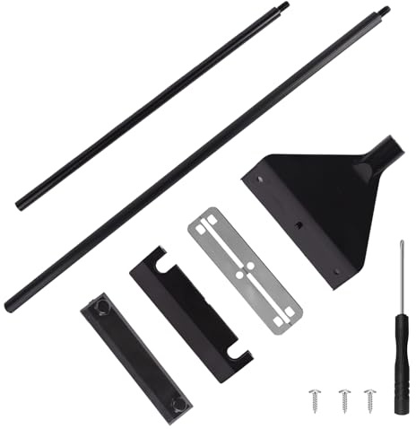 Qiimenguer Fish Tank Cleaning Kit, Aquarium-Glasreiniger, Verstellbarer Langer Griff, Dreieckige Algae Scraper, Glass Scraper, Fischbeckenpflege-Bürste mit rechtem Winkel, für Zierfischbecken