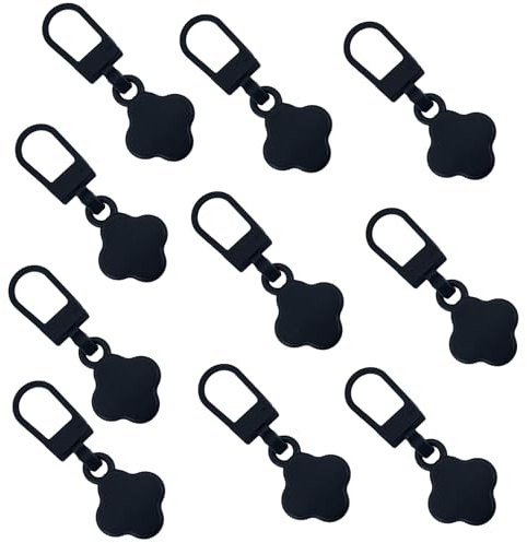 Kit de 10 Tiradores de Cremallera de Repuesto,Cremallera de Repuesto Tirador de Metal Extraíble,Lengüetas Desmontables para Ropa,Jeans,Chaquetas,Mochilas,Maletas y Equipaje