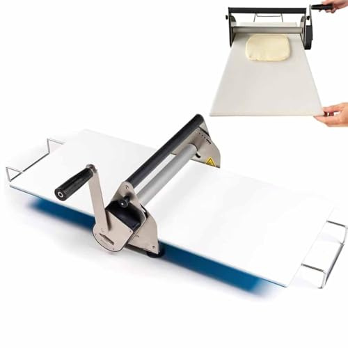 XYEJL Manuale Pieghevole, Macchina per Pizza in Acciaio Inox 30Cm/40Cm, Stendipasta da Tavolo, Spessore Regolabile, per Preparare Pasta Sfoglia per Pasticceria,Rs101
