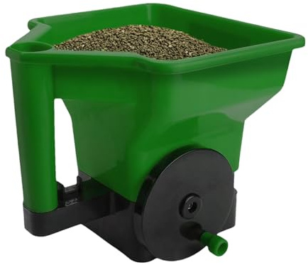 Spargitore Portatile | Spandiconcime Portatile, manovella da Giardino per Esterni, Prato, Cortile, ortaggi, Fiori, progetti scolastici Primaverili e Autunnali
