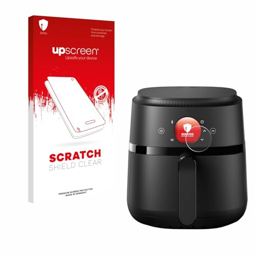 upscreen Schutzfolie für Philips Airfryer 2000 Gen 2 4,2L – Made in Germany, Kristall-klar, Kratzschutz, Anti-Fingerprint