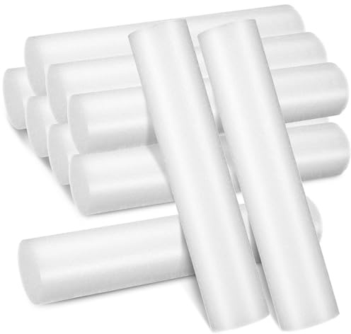 10Pcs White Floral Foam Cylinders 30cm Epe Pearl Cotton Rods