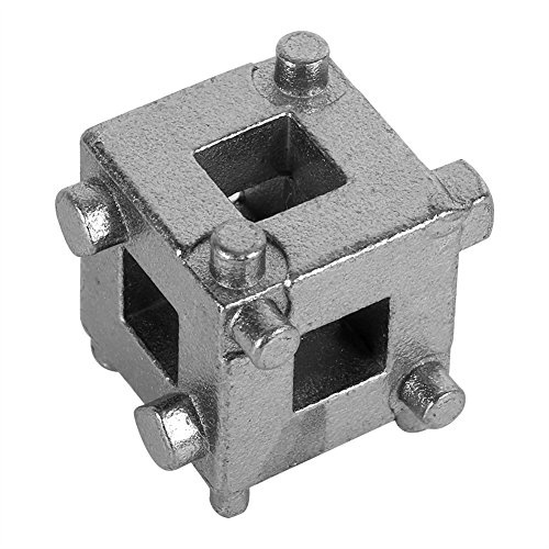 3/8 skivbroms kolv spridarverktyg, universal bil fordons bakdrev skivbroms kolvborttagningsverktyg bromsok vind tillbaka kub bromsok adapter, silver