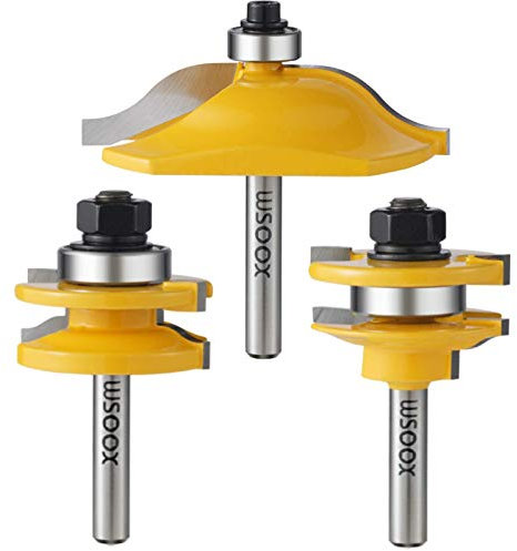 WSOOX 1/4“ Schaft Panel Schrank Fräser Set Ogee Erhöhte Panel Schrank Tür Fräser Set Schiene Router Bit-Set