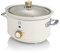 Swan Nordic-Style Slow Cooker with Removable Ceramic Pot, 3.5 Litre, Cotton White
