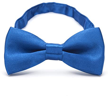 RSXING Classic Pre-Tied Bow Tie for Kids - Adjustable Solid Color Tuxedo Bowtie for Boys, Toddlers and Baby - Wedding Birthday Party Fashion Accessory