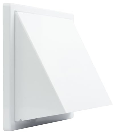 Ventilationsgaller väderskydd frånluftskåpa ventilationsrör ABS Ø 80–160 VONLIS Ø 160 mm vit