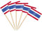 AhfuLife Thailand Zahnstocher Flaggen, 100 Stück Cocktail Stick Flagge für Nationalfeiertag Sandwich Lebensmittel Cupcake-Topper Geschirr Weltmeisterschaft Partyzubehör Pub Veranstaltung Dekoration