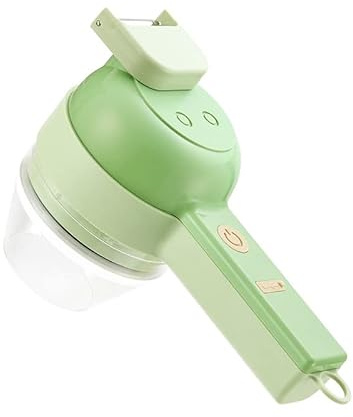 Coupe-légumes électrique, Ensemble Hachoir à Légumes Portable 4 en 1, Mini Robot Culinaire sans Fil, Coupe-légumes Ail Micer pour Ail Poivre Piment Oignon Céleri Gingembre Viande(Type 1)