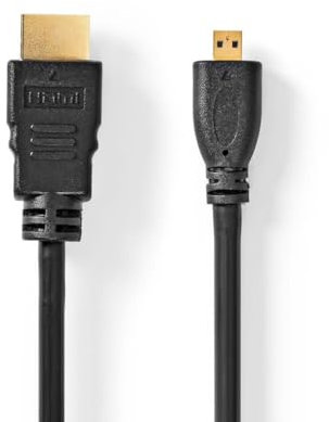 NEDIS Cavo HDMI ad alta velocità con Ethernet, connettore HDMI, 1,5 m, nero