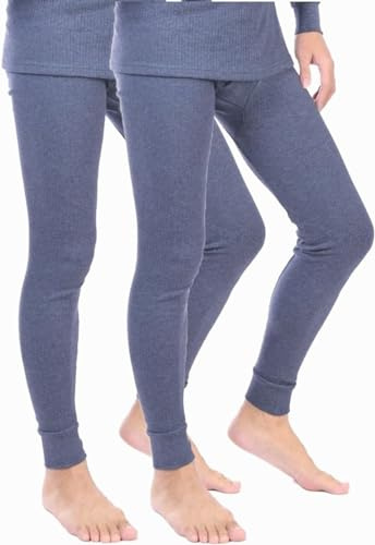 BestSale247 Lot de 2 caleçons thermiques longs pour homme avec doublure intérieure douce, 4XL
