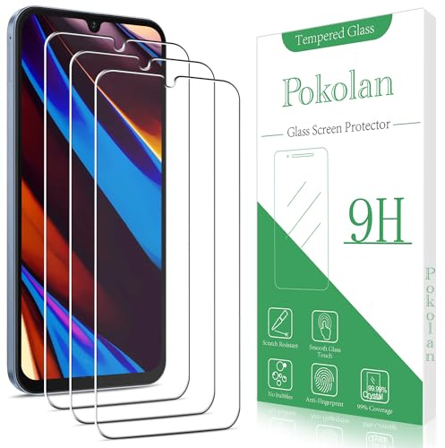Pokolan 3 Pack Screen Protector for Samsung Galaxy A15 5G Tempered Glass, 9H Hardness, Case Friendly, No Bubbles, Anti-Scratch, Ultra Resistant