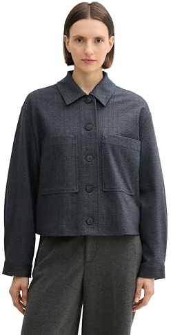 TOM TAILOR Women's Blazer, 36608 - Classic Herringbone Strucutre, 10