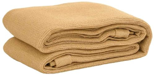 vidaXL Tent Carpet/Camping Tarp/Outdoor Rug, 250x250 cm, Sand HDPE, UV Resistant, Weatherproof, Cuttable, Versatile Use for Patio, Awning, Ground Covering