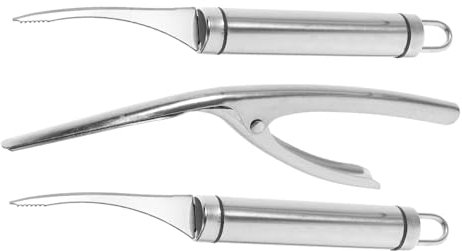 LABRIMP 3 Pz Apri Gamberi in Acciaio Inox Strumenti per Sbucciare La Linea di Gamberetti Strumenti per Lo Sviluppo dei Gamberetti Strumenti Pela Gamberetti Strumento Pela Gamberi Legno