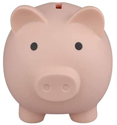 Salvadanaio per bambini - ulapithi - Conta i soldi a forma di maiale in barattolo - Rosa - Unisex - 3 anni+