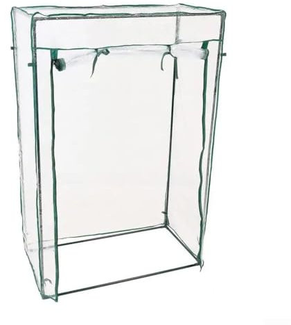 Serre à tomates en PVC avec porte enroulable, mini serre avec couvercle en PVC, serre d'extérieur petite serre pour cour, balcon, jardin, transparent