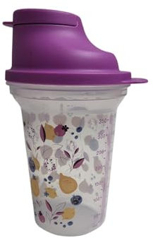 Tupperware Backen Mix-Fix klein 350ml 350 ml Shaky Shaker transparent lila Zitronen