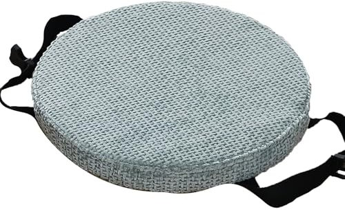 Round Bar Stool Cushion 35cm, Non-Slip Thickened Upholstered Seat Pad, Washable & Removable, Perfect for Kitchen Stools, Comfortable & Secure Fit