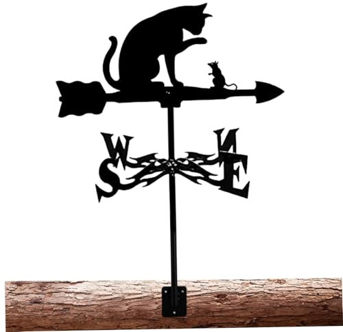 Soulotte météorologique, Montage météorologique en métal Mount de Toit, Chat et niaies de Rat pour Le Jardin, la Cour, Les hangars, la Cour, Le décor Patio &&