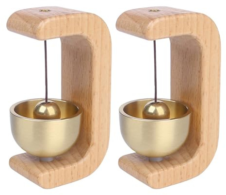 Garneck 2 Piezas Timbre Pamina Timbre De Puerta Campana De Campanilla De Viento Puntea Linda Khaki