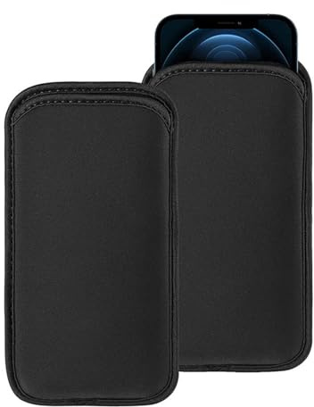 xianshi Étui pour téléphone portable, chaussette pour téléphone portable, convient pour les téléphones portables jusqu'à une taille de 6,5 pouces, noir