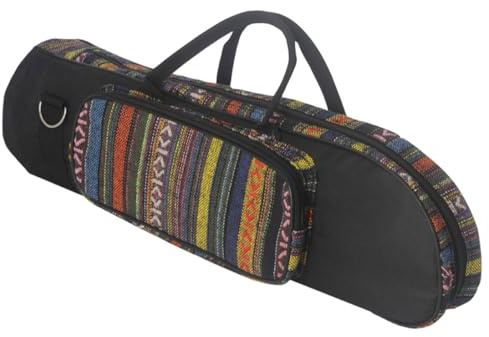 Stile Borsa Laterale Etnico per Portatile, Scomparto, in Tromba | Tessuto Oxford, Soluzione Multiuso per Conservazione, Design Distintivo ed Elegante, Accessorio per Strumento