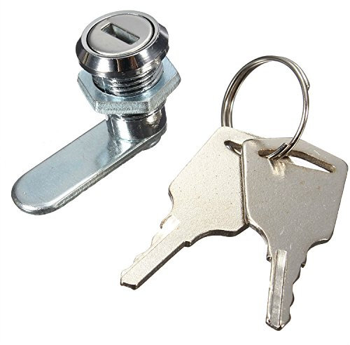 Serrure pour boîte aux lettres - Pour meuble - 15 mm - Avec 2 clés