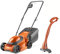 Flymo SimpliMow 300 Electric Rotary Lawn Mower with MiniTrim Grass Trimmer- 1000 W Motor, 30 cm Cutting Width, 30 Litre Grass Box, Close Edge Cutting, Comfortable to Manoeuvre, Foldable Handles