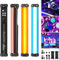 Soonpho 2 Pack Leuchtstab RGB Light Tube Stick LED Lichtstab Studio mit 4000mAh Akku,CRI 97+,2500K-8500K,Einstellbare Helligkeit 21 Effekte für TikTok,YouTube