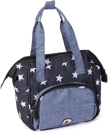 Bayer Chic 2000 - Bolso Cambiador de muñecas, Bolso Cambiador para muñecas, Accesorios de muñecas, Bolso de muñecas, Estrella, Azul Marino